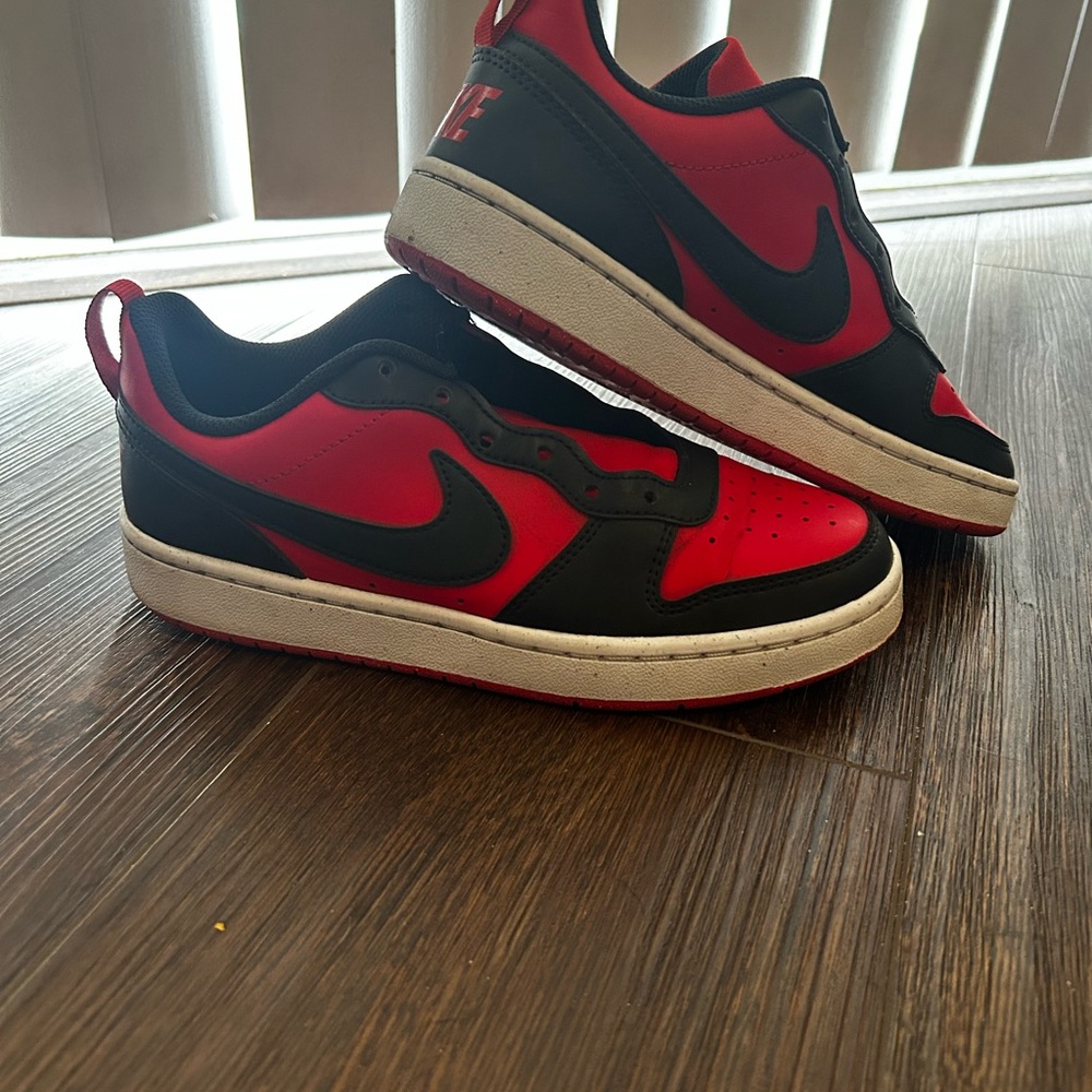 Nike af1 red and black
